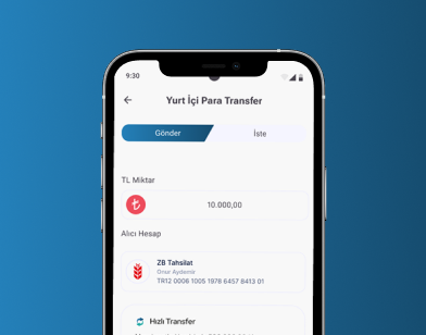 Para transferi ekranı